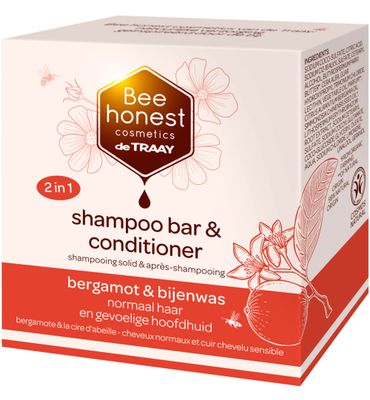 Bee Honest Shampoobar bergamot & bijenwas (80g) 80g