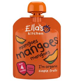 Ella's Kitchen Ella's Kitchen Mango knijpzakje 4+ maanden bio (70g)