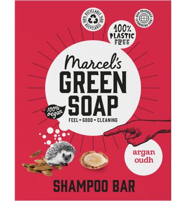 Marcel's Green Soap Shampoo bar argan & oudh (90g) 90g