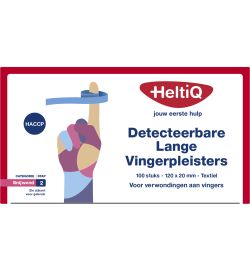 Heltiq HeltiQ Detect vingerpleister lang textiel 120 x 20 (100st)