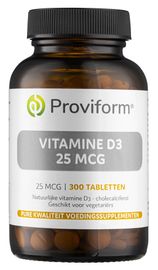 Proviform Proviform Vitamine D3 - 25 Mcg (300 tabletten)