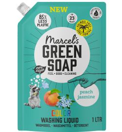Marcel's Green Soap Marcel's Green Soap Wasmiddel Kleur Peach & Jasmine Navulling (1000 ml)