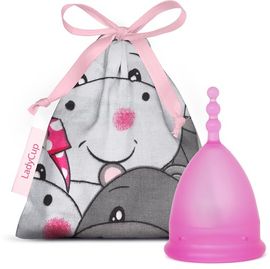 Ladycup LadyCup Menstruatiecup pinky hippo maa t L (1st)