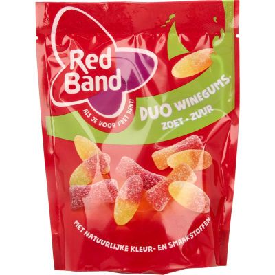 Red Band Winegums duo zoet zuur (205g) 205g