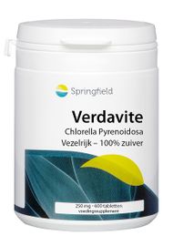 Springfield Springfield Verdavite chlorella pyrenoidos a (600 tabletten)