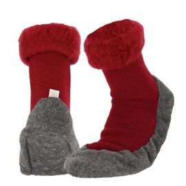 Apollo Apollo Huisslof wol anti-slip rood 37 /38 (1 paar)