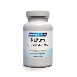 Nova Vitae Nova Vitae Kalium citraat 275mg (100 capsules)
