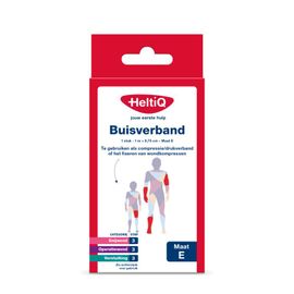 Heltiq HeltiQ Buisverband 1m x 8,75 cm maat E (1 stuk)