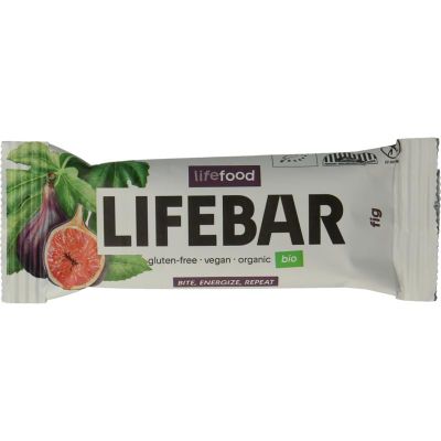 Lifefood Lifebar energiereep vijg raw e n bio (40g) 40g
