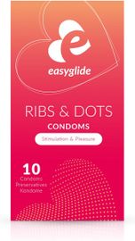 EasyGlide Easyglide Easyglide condoom ribs en dots (10st)
