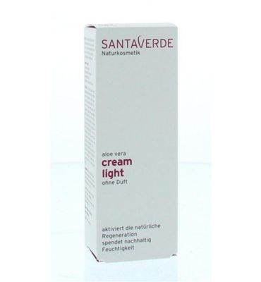 Santaverde Aloe vera cream light parfumvrij (30ml) 30ml