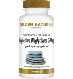 Golden Naturals Golden Naturals Magnesium bisglycinaat 300 mg vegan (60tb)