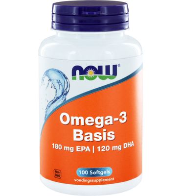 Now Omega-3 Basis 180 mg EPA 120 mg DHA (100sft) 100sft