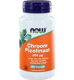 Now Now Chroom Picolinaat 200 Mcg (100 vega capsules)
