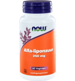 Now Now Alfa-liponzuur 250 mg (60 vega capsules)