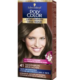 Poly Color Poly Color Creme haarverf 41 middenbruin (90ml)