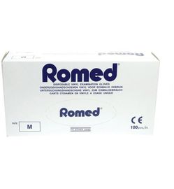 Romed Romed Vinyl handschoen niet steriel gepoederd M (100st)