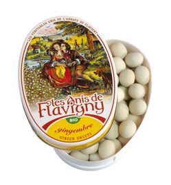 Les Anis de Flavigny Les Anis De Flavigny Anijspastilles Gember Bio (50 gr)