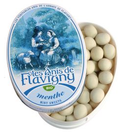 Les Anis de Flavigny Les Anis De Flavigny Anijspastilles Mint Bio (50 gr)
