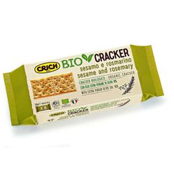 Crich Crich Crackers Sesam Rozemarijn Bio (250 gr)