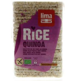 Lima Lima Rijstwafels recht dun quinoa bio (130g)
