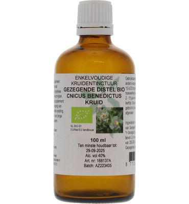 De Cruydhof Cnicus benedictus / gezegende distel tinctuur bio (100 ml) 100 ml