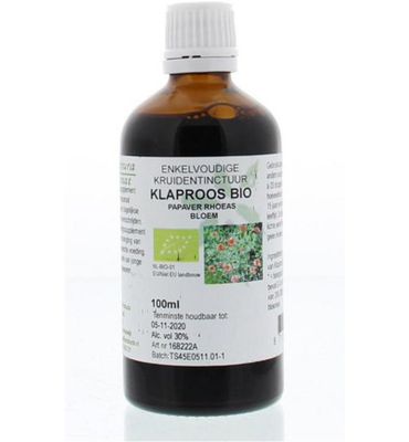 De Cruydhof Papaver rhoeas flor / klaproos tinctuur (100 ml) 100 ml