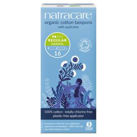 Natracare Natracare Tampons normaal met inbrenghuls (16 stuks)