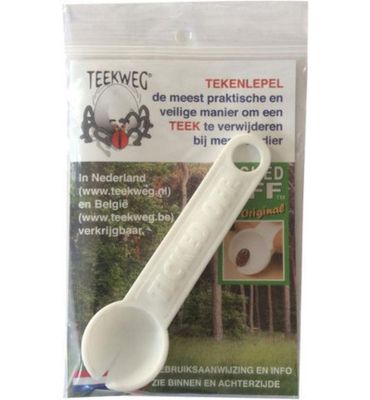 Teekweg Ticked off tekenlepel wit (1st) 1st