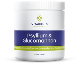 Vitakruid Vitakruid Psyllium 5000 Mg & Glucomannan 1000 Mg Vezels (450 gr)