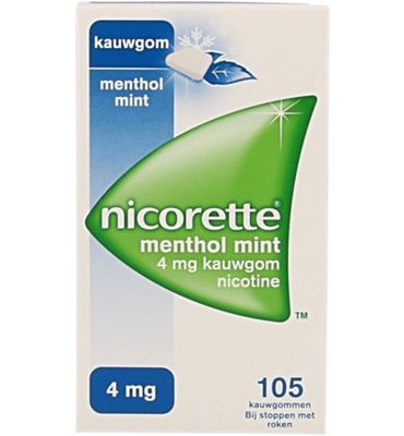Nicorette Kauwgom 4mg menthol mint (105st) 105st
