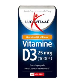 Lucovitaal Lucovitaal Vitamine D3 25mcg (120 capsules)
