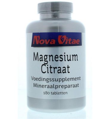 Nova Vitae Magnesium citraat (180tb) 180tb