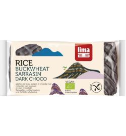Lima Lima Rijstwafel boekweit pure chocolade bio (90 gr)