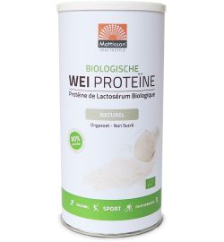 Mattisson Healthstyle Mattisson Healthstyle Wei Whey proteine naturel 80% bio (450g)