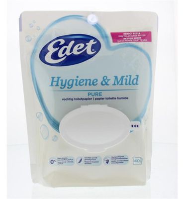 Edet Vochtig toiletpapier hygiene & mild pure (40st) 40st