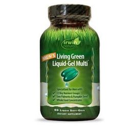 Irwin Naturals Irwin Naturals Livinggreen liquid gel multi for men (120 softgels)