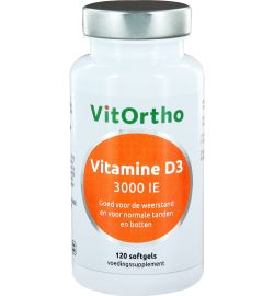 Vitortho VitOrtho Vitamine D3 3000IE (120 softgels)