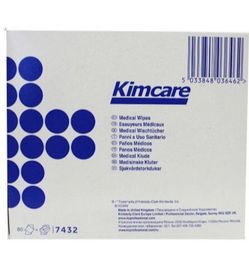 Kimcare Kimcare Medical Wipes 12 X 22 Cm (80 stuks)
