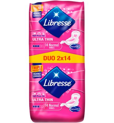 Libresse Freshness & protection ultra+ met vleugel (28st) 28st