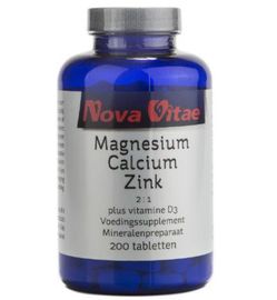 Nova Vitae Nova Vitae Magnesium calcium 2:1 zink D3 (200tb)