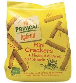 Priméal Priméal Aperitive mini crackers olijf rozemarijn bio (100 gr)