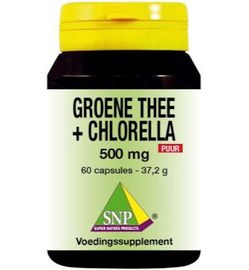 SNP Snp Groene thee chlorella 500 mg puur (60ca)