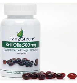 Livinggreens Livinggreens Krillolie 500Mg (120 capsules)