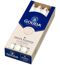 Gouda Gouda Kroonkaars Wit 240/24 (8 stuks)