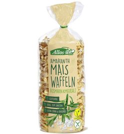 Allos Allos Amarant Maiswafels Rozemarijn Bio (100 gr)