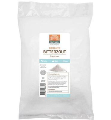 Mattisson Bitterzout epsom zout magnesiumsulfaat (1000g) 1000g
