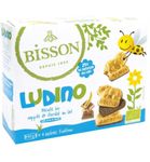 Bisson Ludino koekjes met melkchocolade 4 zakjes bio (160g) 160g thumb