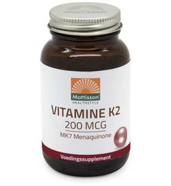 Mattisson Healthstyle Mattisson Healthstyle Vitamine K2 200mcg/MK7 (60tb)