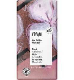 Vivani Vivani Chocolade puur met amandelen bio (100g)
